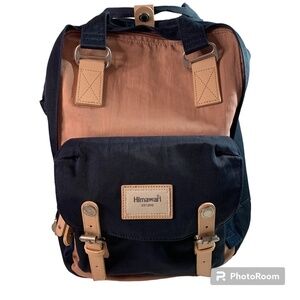 Himawari Outdoor Adventure Pink and Navy Blue Backpack Diaper Tote Carry On